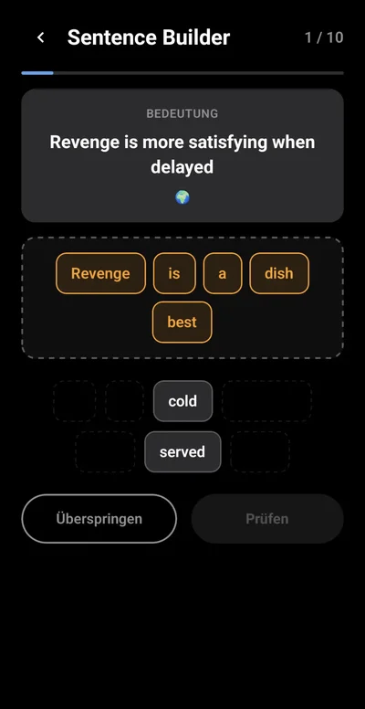 PhrasePro Sentence Builder
